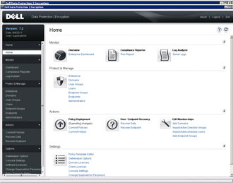 Dell Data Protection | Encryption Bitlocker Manager Screenshot
