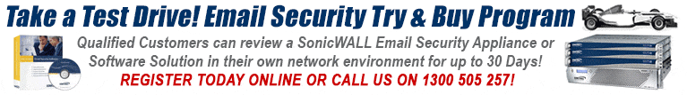 SonicWall Email Security Try and Buy Program - Take a test drive!