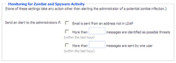 Monitoring for Zombie and Spyware Activity