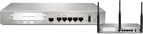 SonicWall NSA 250M Appliance Back View