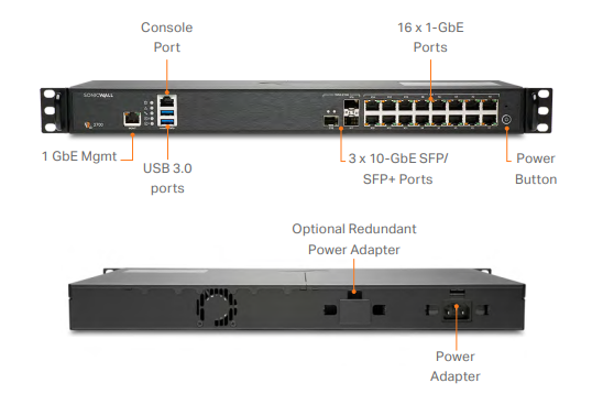 SonicWall NSA 2700 Network Security Appliance